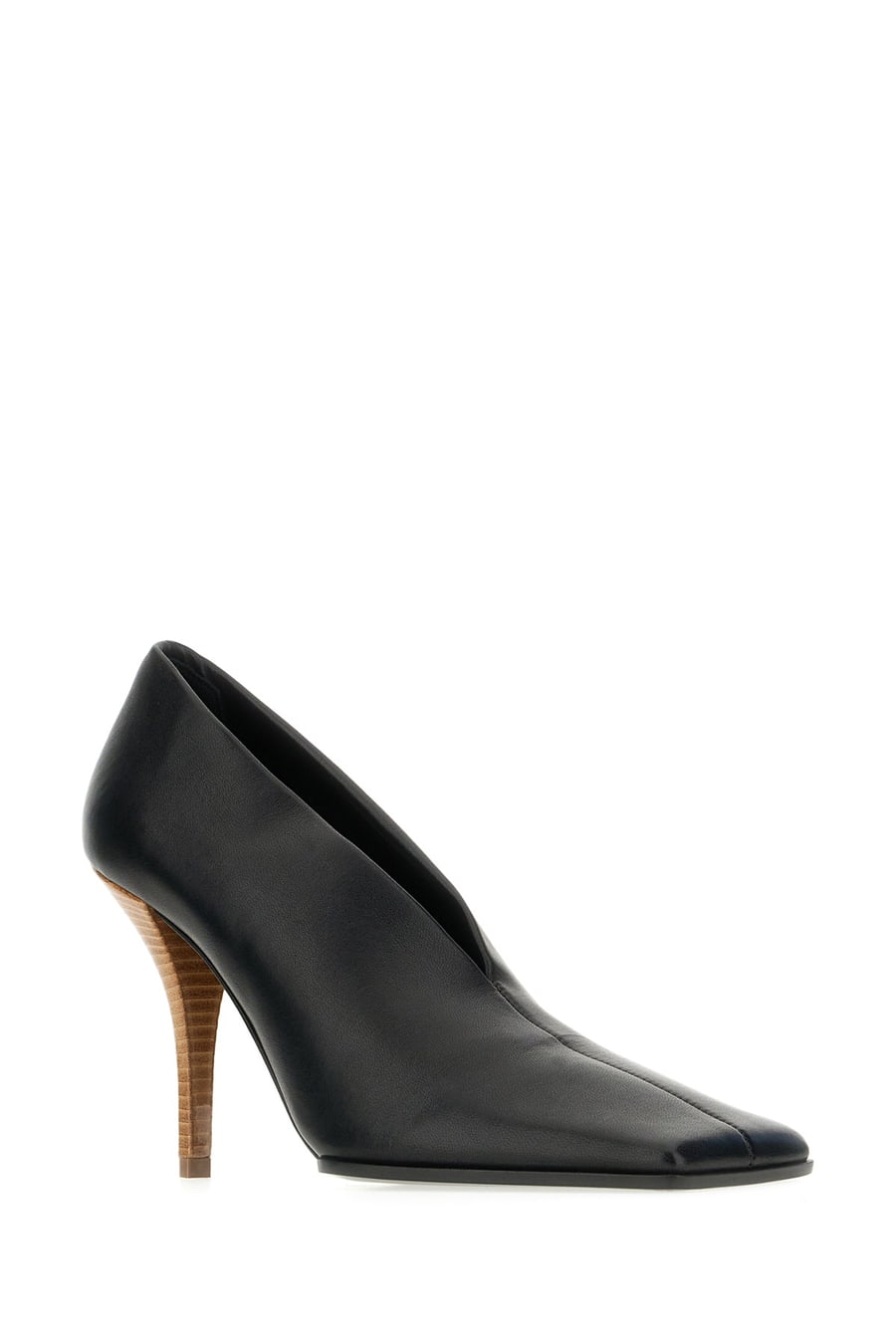 Alaïa Scarpe con tacco in pelle nera, view 2