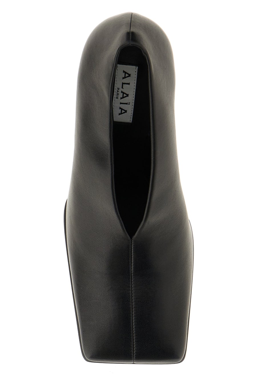 Alaïa Scarpe con tacco in pelle nera, view 4