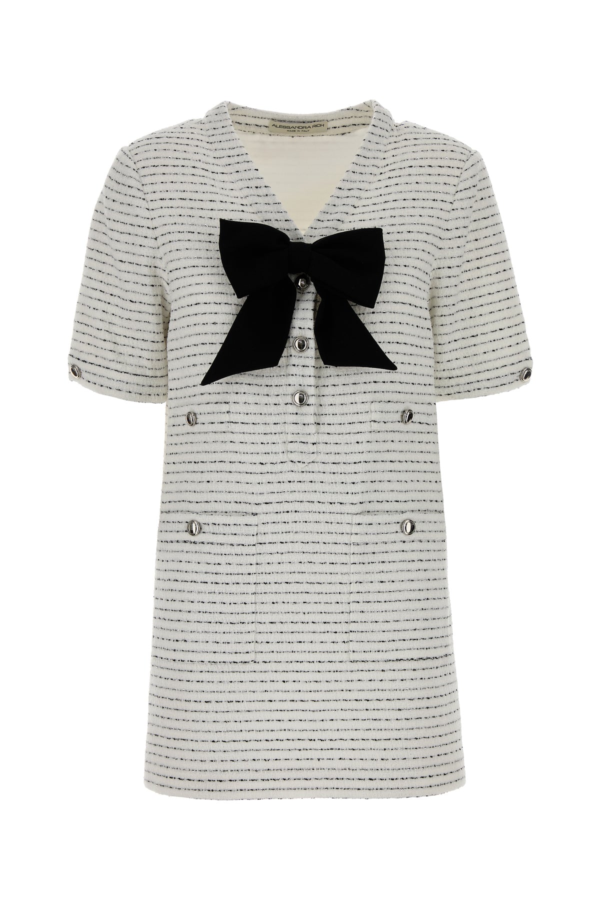 ALESSANDRA RICH Mini abito in tweed ricamato