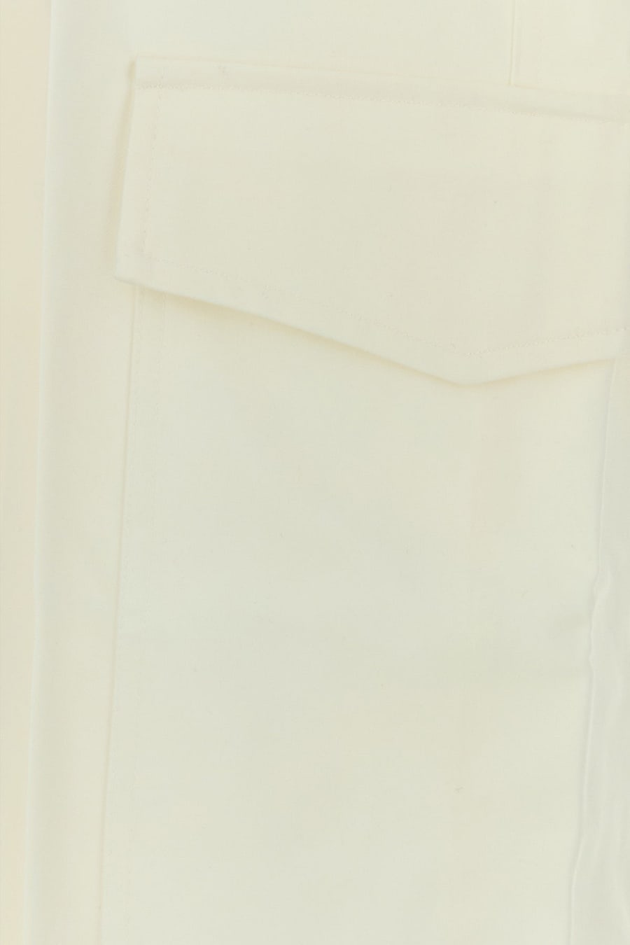 GIMAGUAS Pantalone cargo Audrey in misto poliestere stretch bianco, view 3
