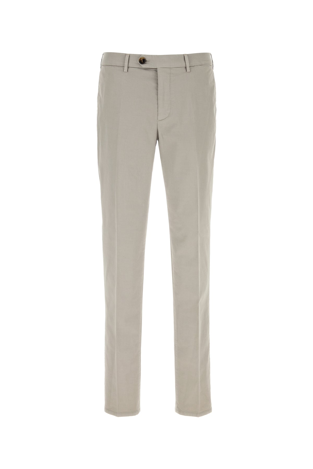 Brunello Cucinelli Pantalone in cotone stretch grigio chiaro