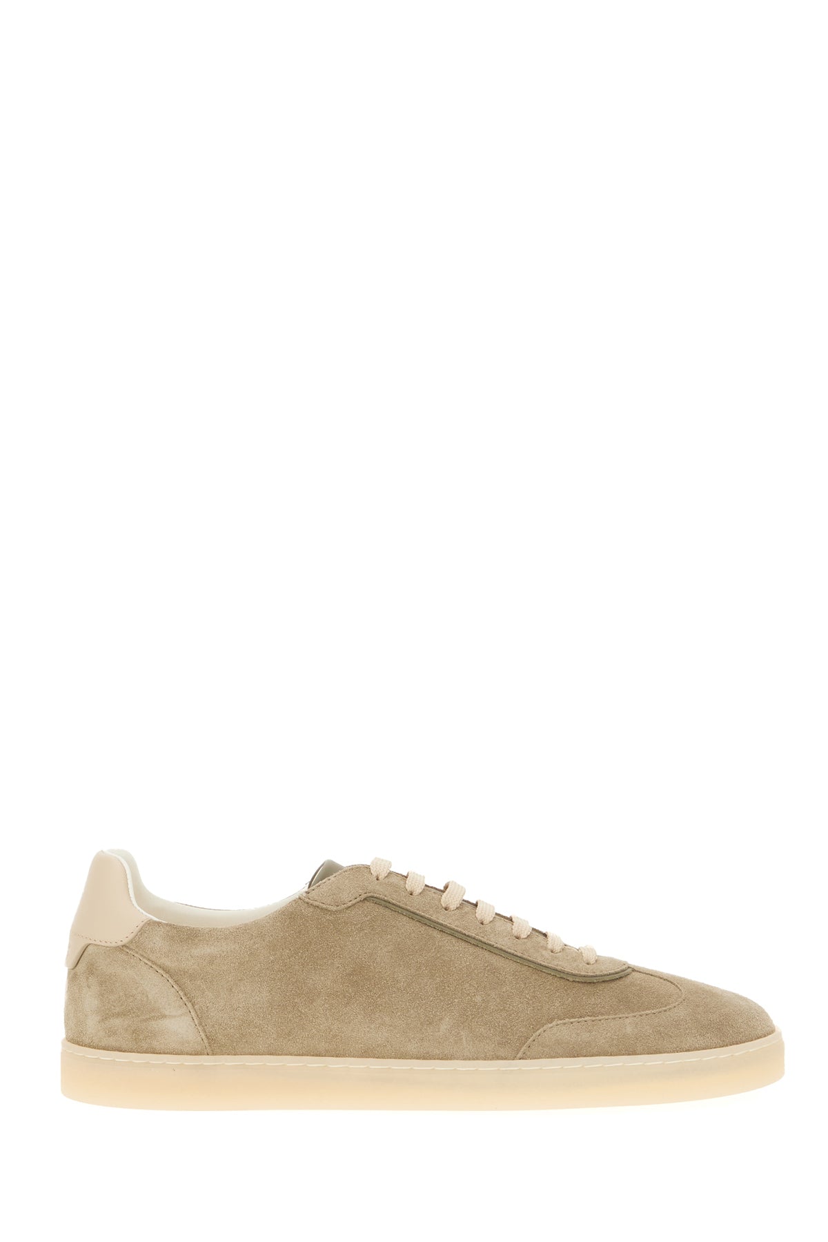 Brunello Cucinelli Sneakers in pelle scamosciata cappuccino