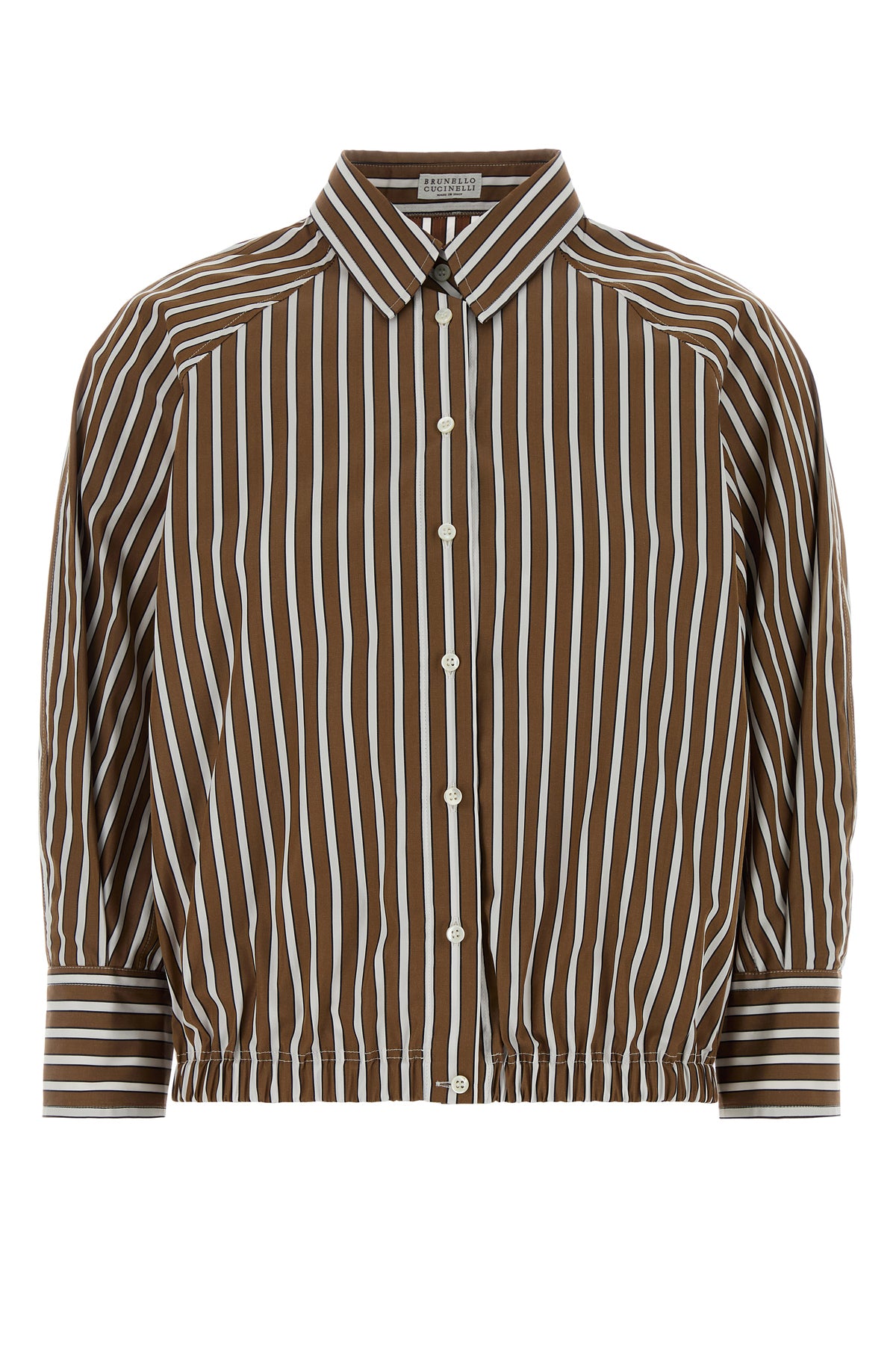 Brunello Cucinelli Camicia in popeline ricamato