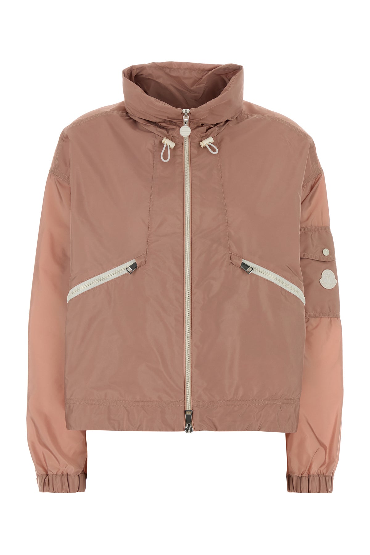 Moncler Giacca a vento Marmacy in nylon rosa cipria