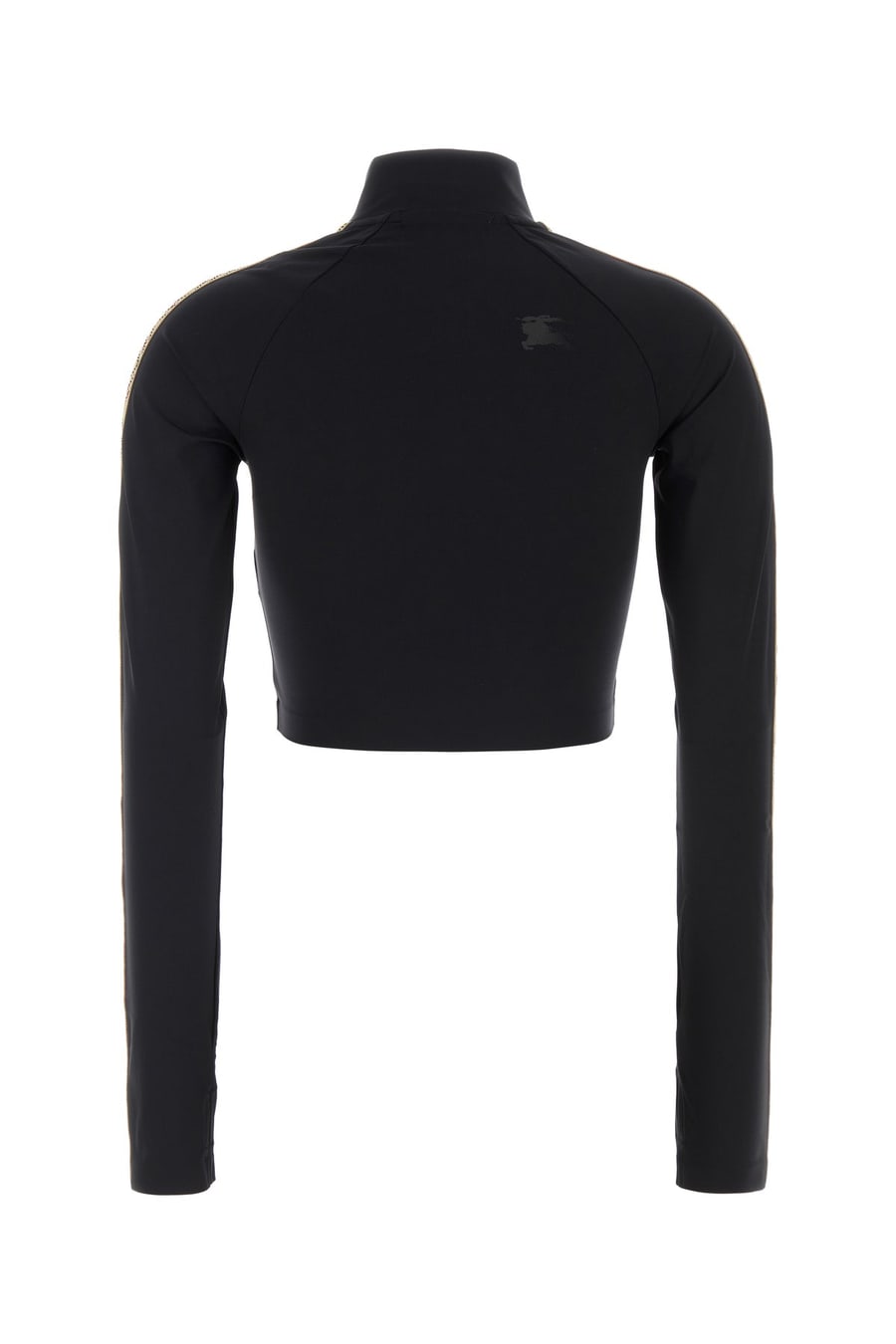 Burberry Felpa in nylon stretch nero, view 2