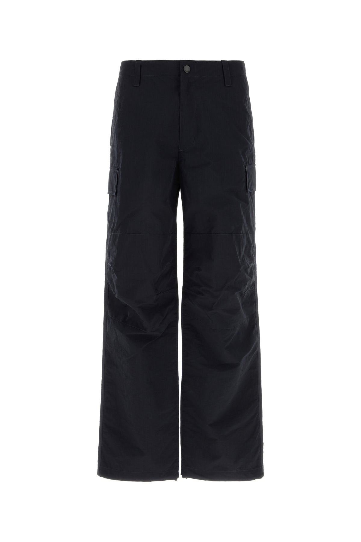 Burberry Pantalone cargo in nylon blu notte
