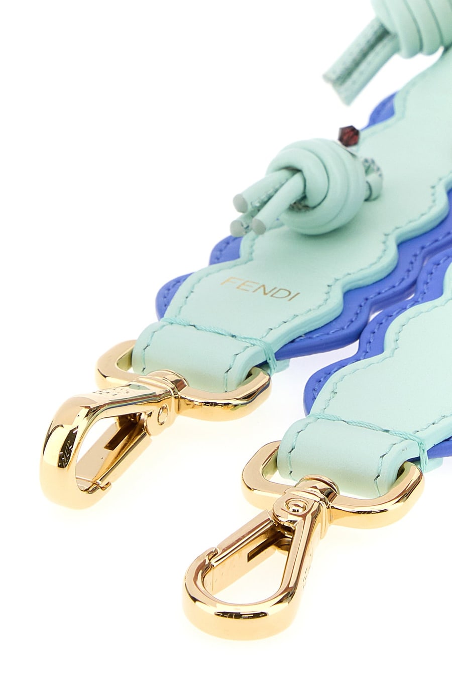 Fendi Tracolla You mini in pelle bicolor, view 3