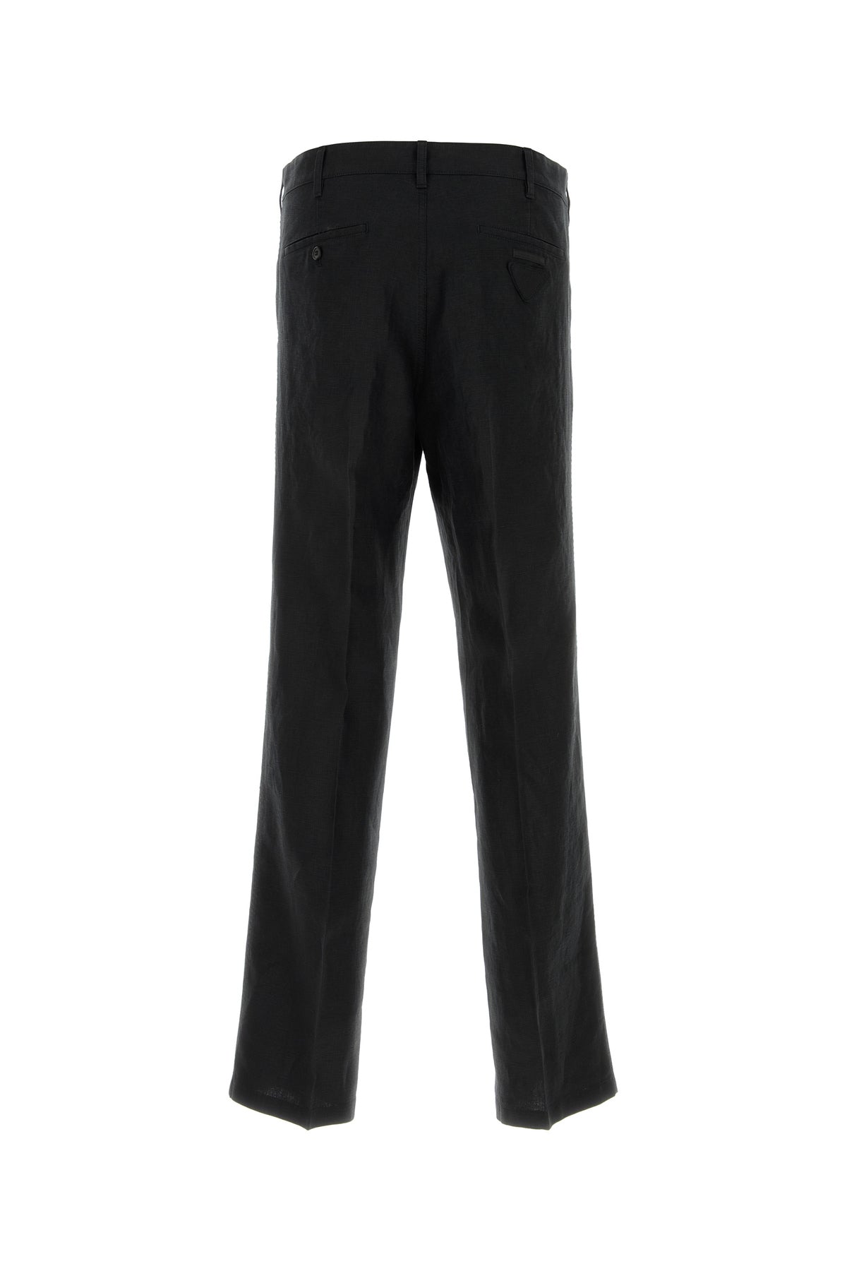 Prada Pantalone in lino nero, view 2