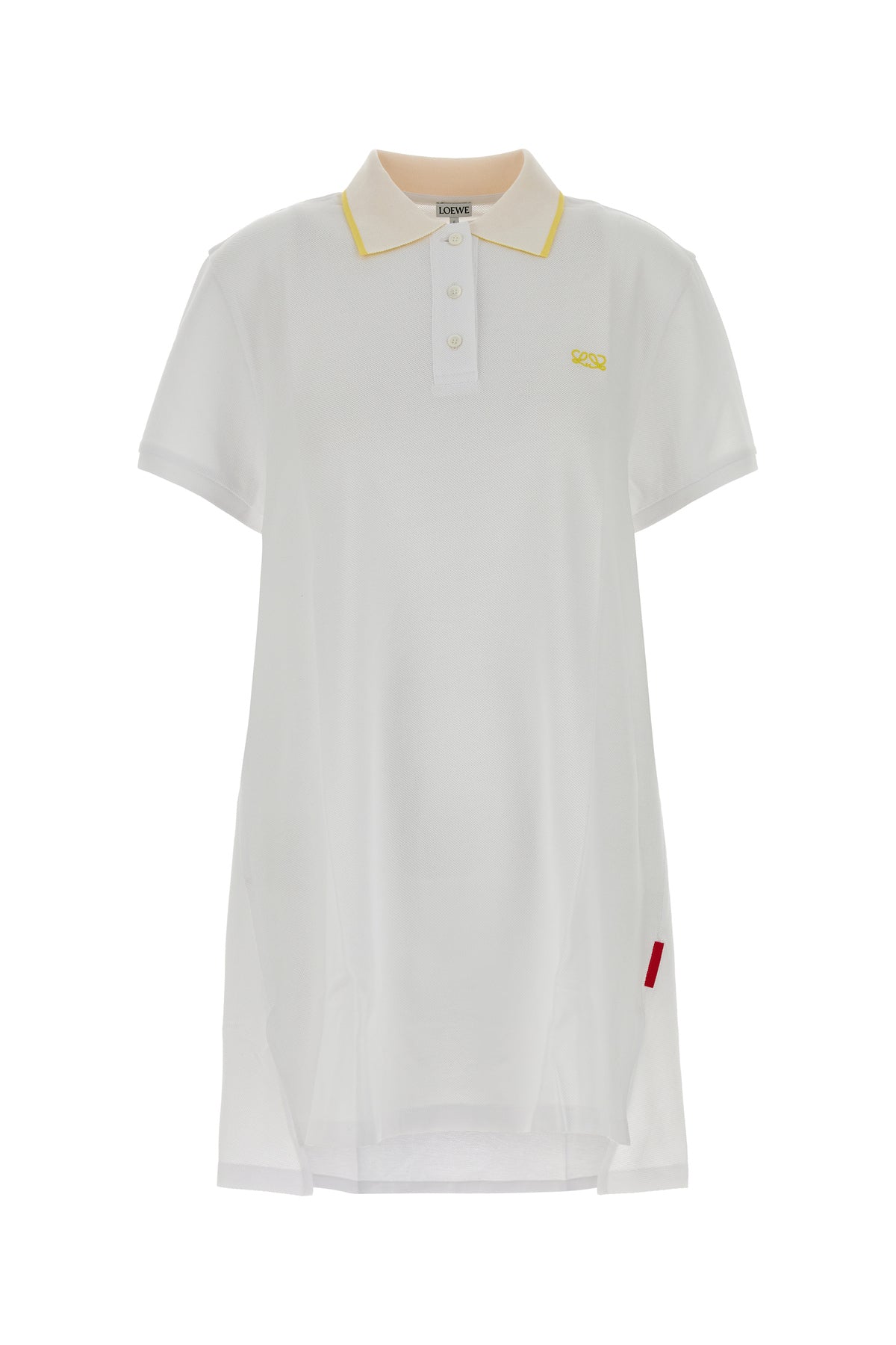 Loewe Abito polo in piquet bianco