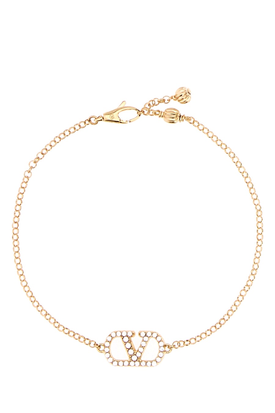 Valentino Garavani Bracciale VLogo Signature in metallo oro