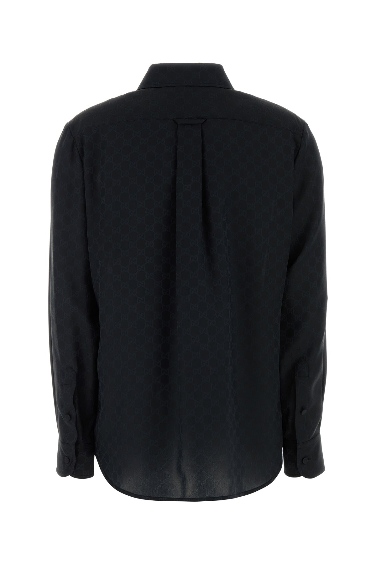 Gucci Camicia in crepe nero, view 2