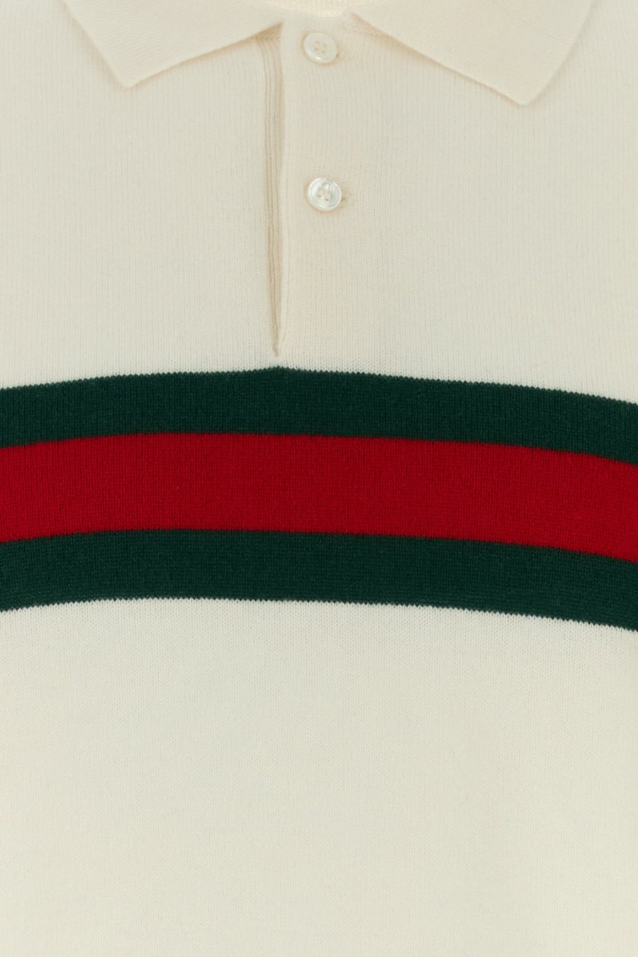 Gucci Polo in cashmere avorio, view 3