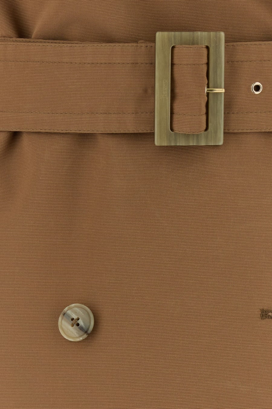 Herno Trench in misto cotone marrone, view 3
