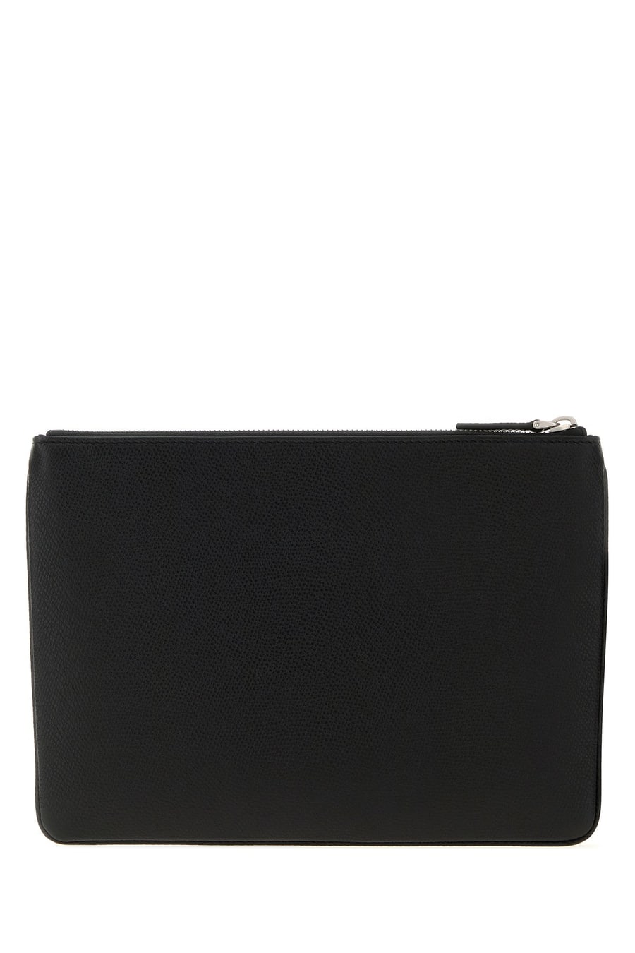 Valentino Garavani Clutch VLogo Signature in pelle nera, view 3
