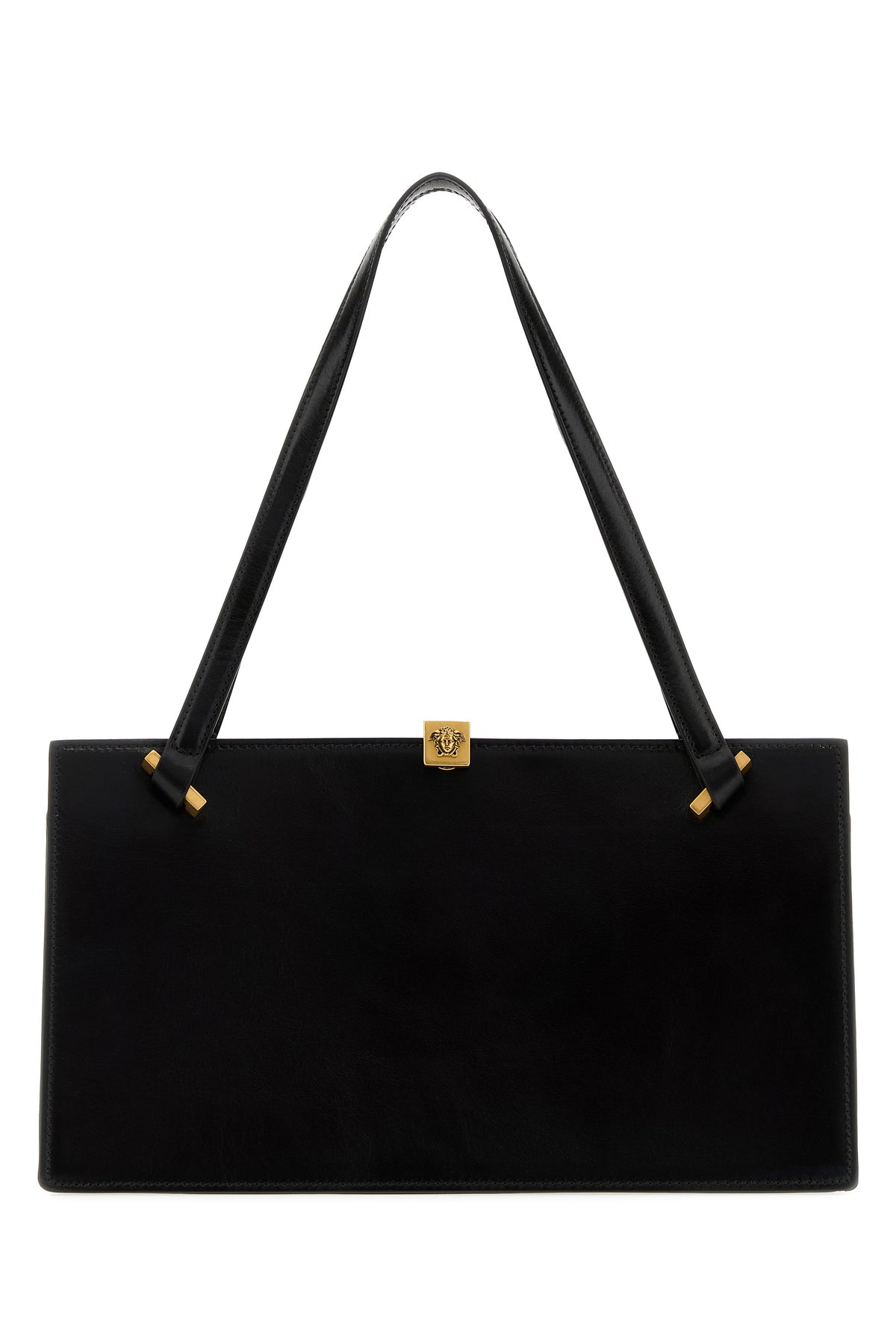 Versace Borsa a spalla in pelle nera