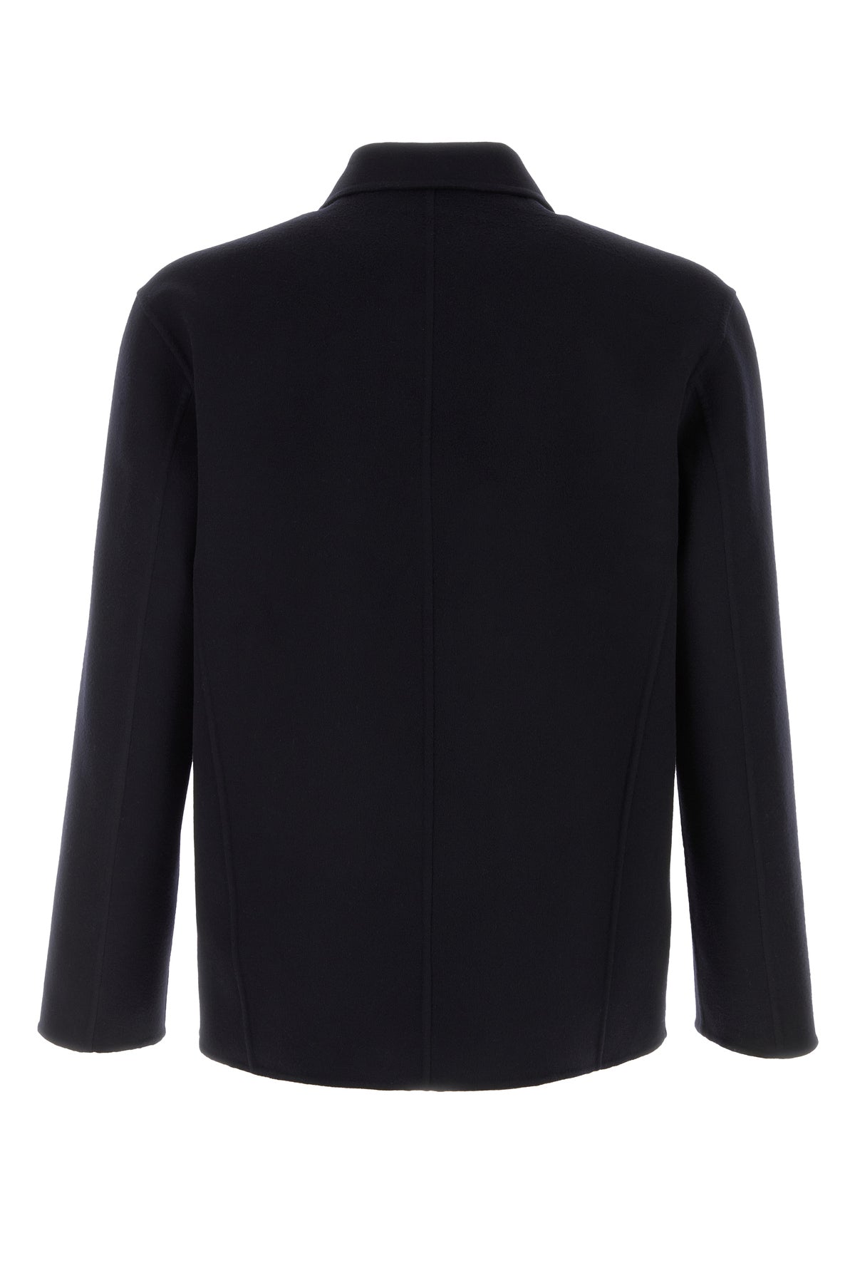 Jil Sander Camicia in misto lana blu notte, view 2