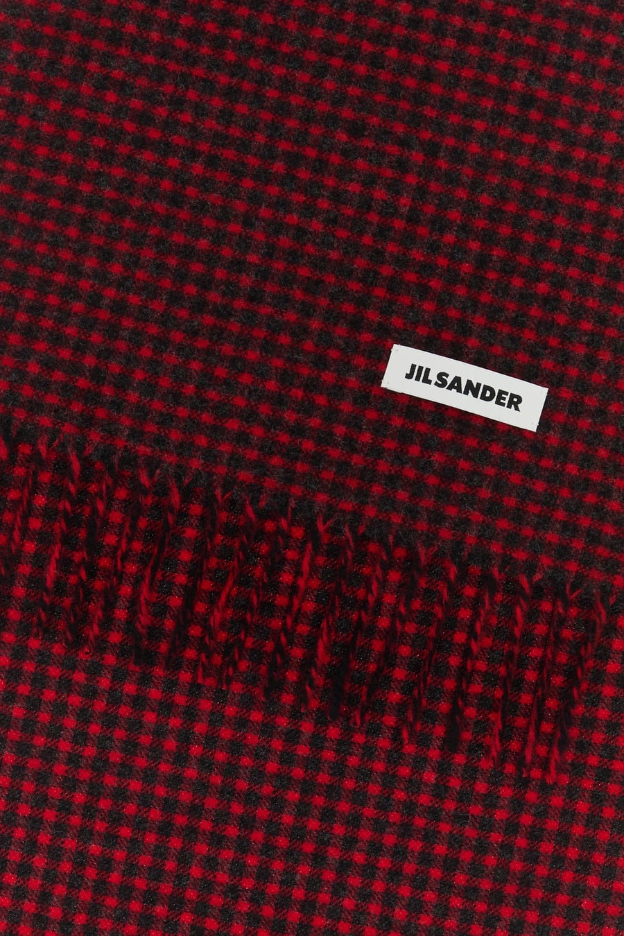 Jil Sander Sciarpa in lana ricamata, view 2