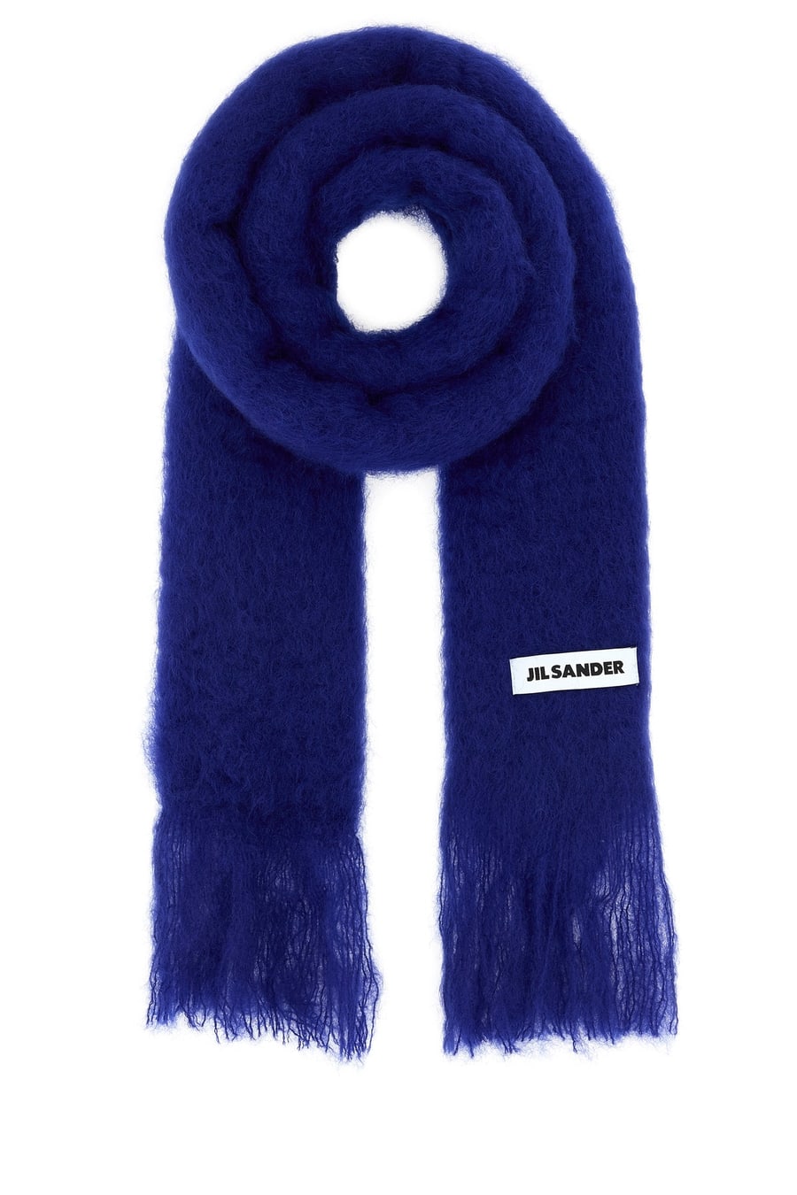 Jil Sander Sciarpa in misto mohair blu