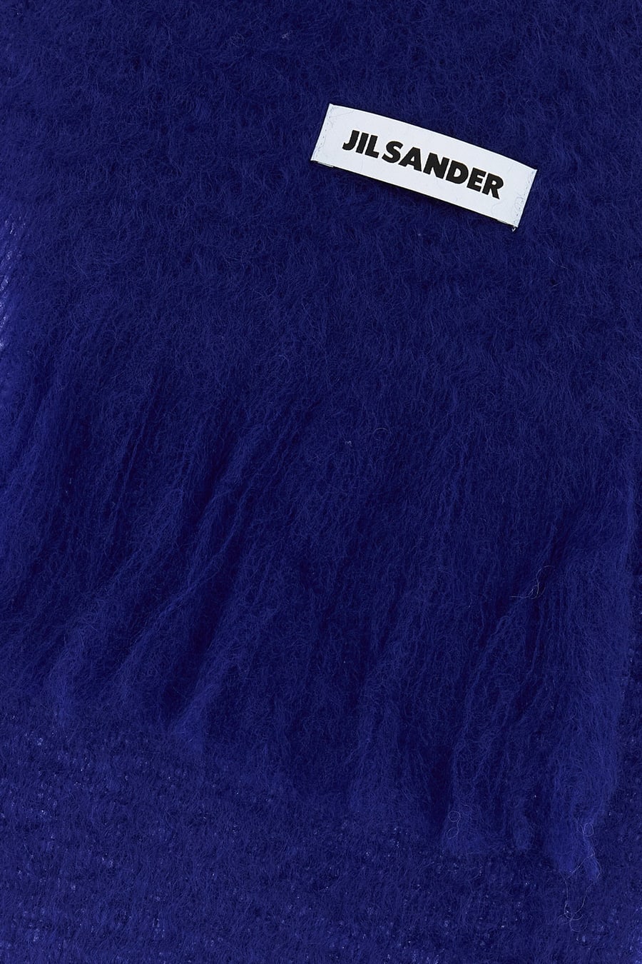 Jil Sander Sciarpa in misto mohair blu, view 2