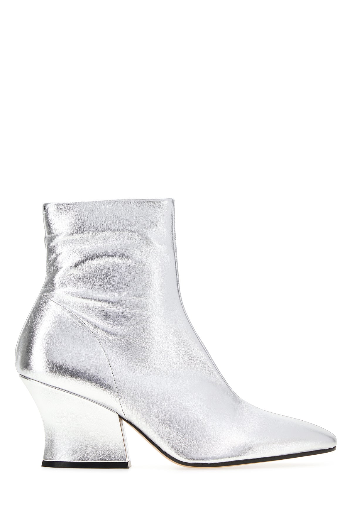 Jil Sander Stivaletti Lune in pelle argento