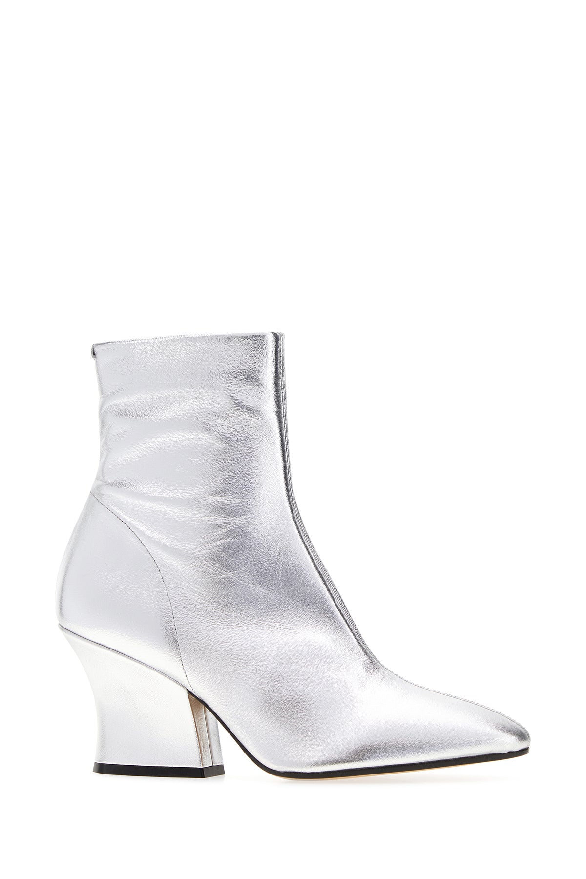 Jil Sander Stivaletti Lune in pelle argento, view 2