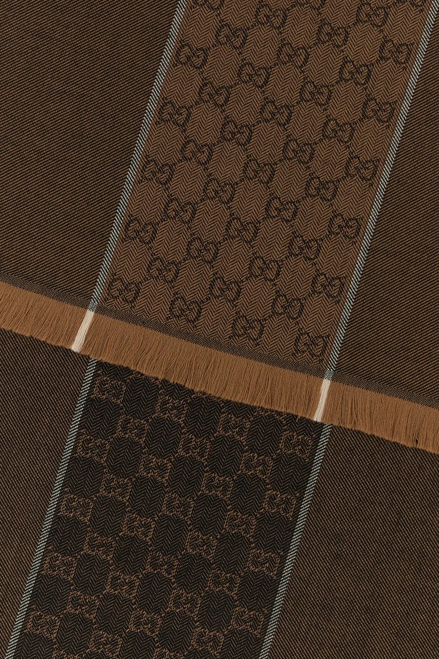 Gucci Sciarpa in lana cammello, view 2