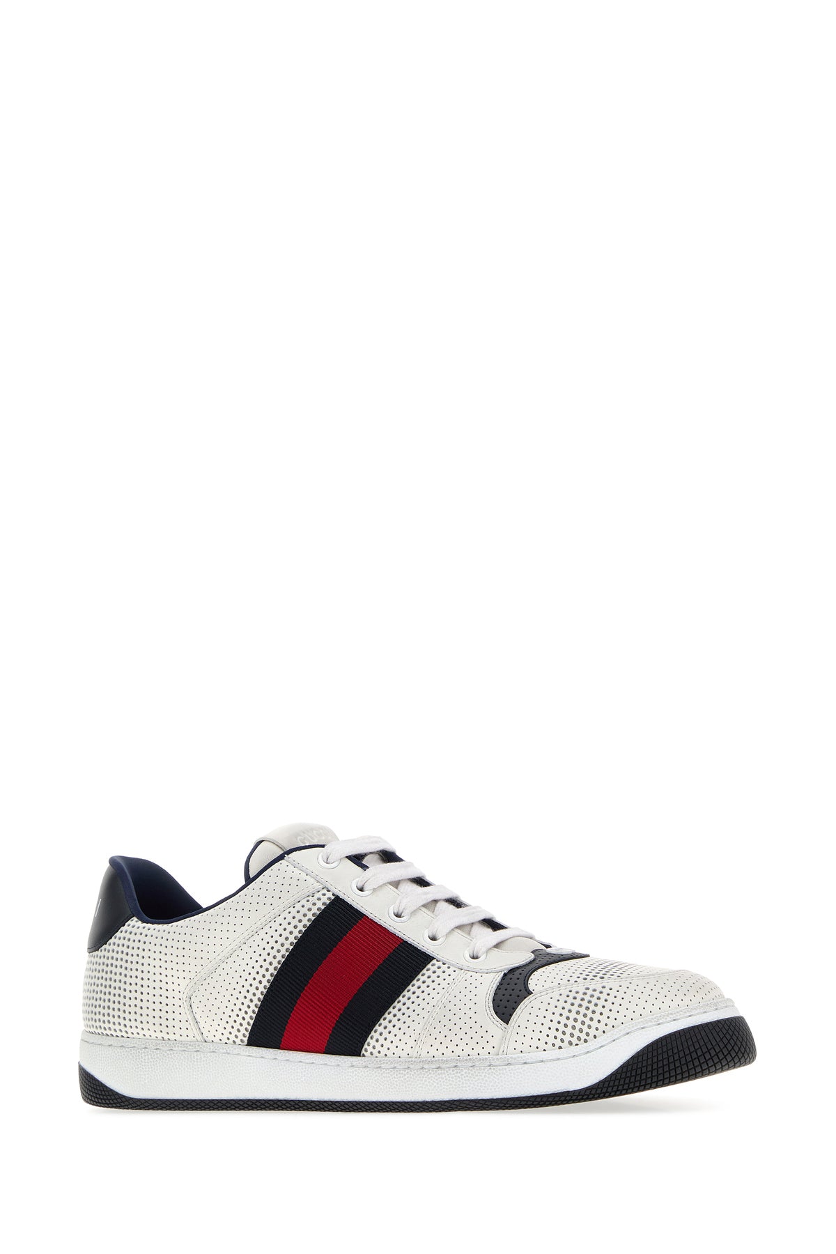 Gucci Sneaker Screener in pelle bianca, view 2