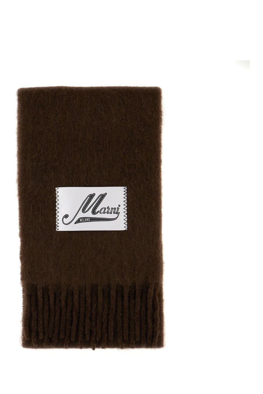 Marni Sciarpa in misto alpaca marrone