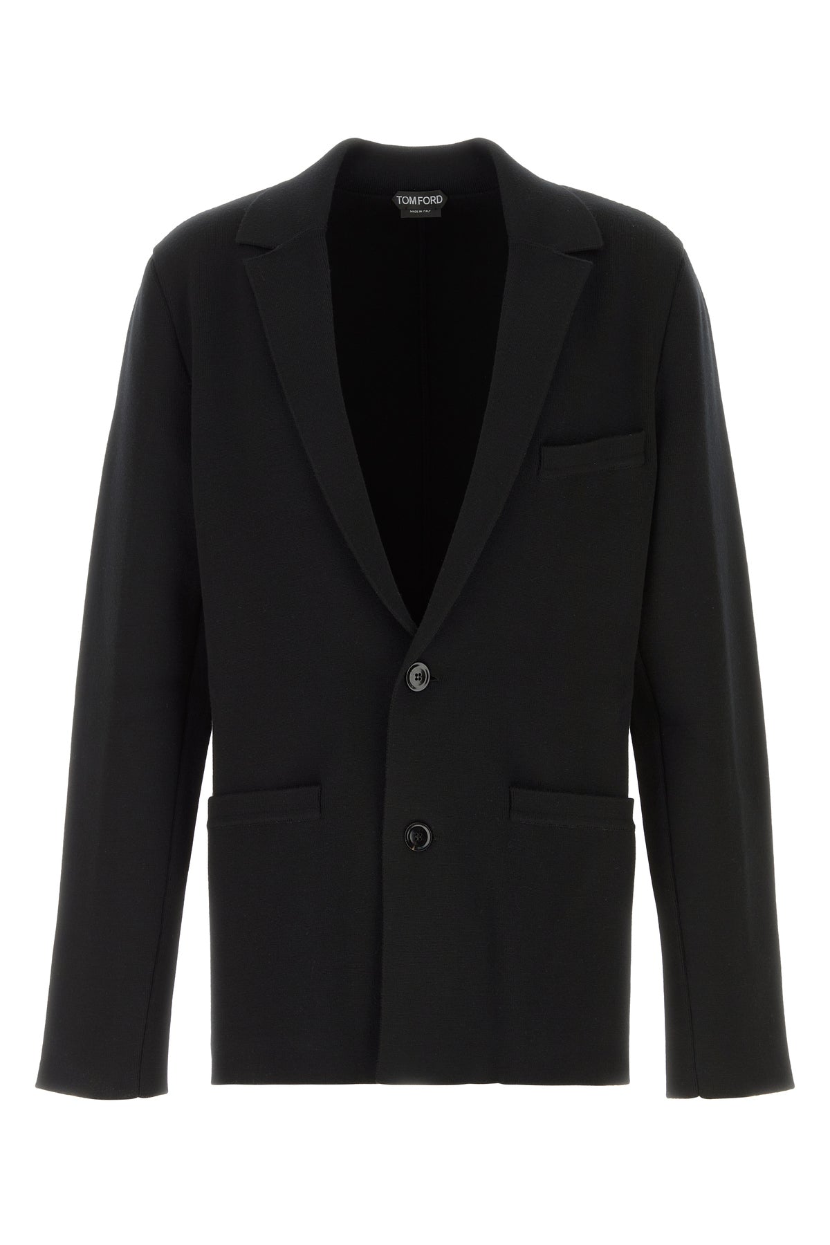 Tom Ford Giacca in misto lana stretch nera