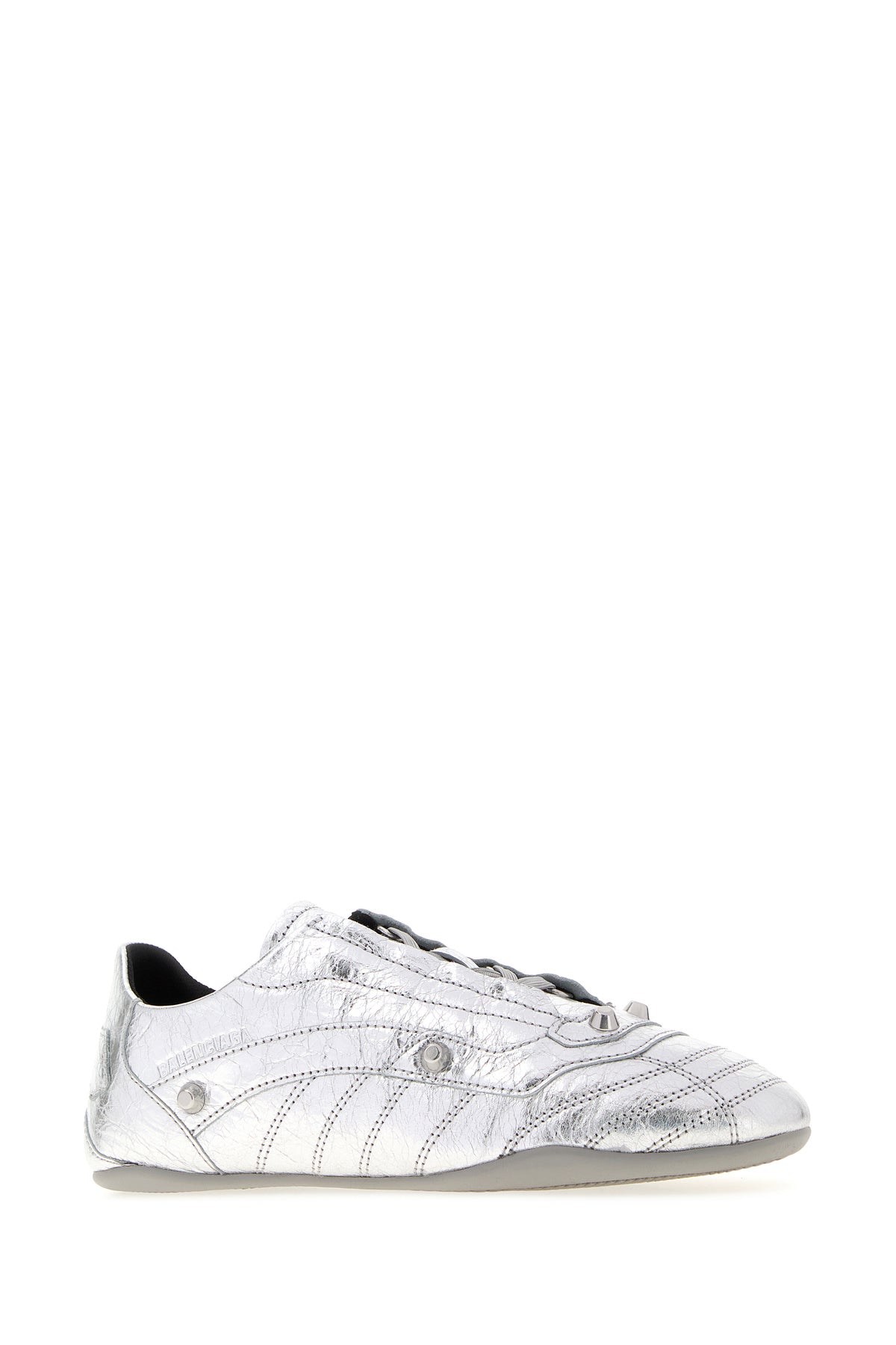 Balenciaga Sneakers City in pelle argento, view 2