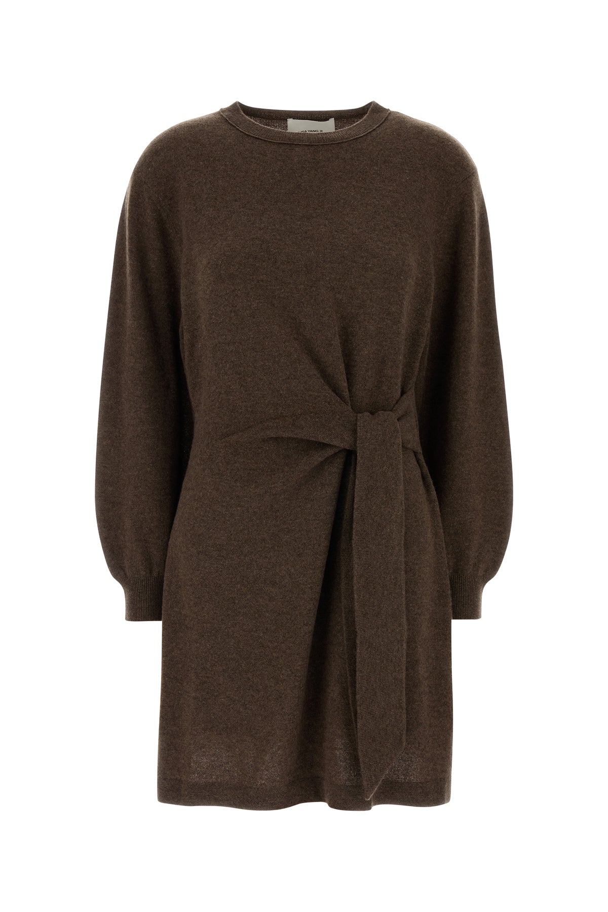 LISA YANG Abito maglione Abrielle in cashmere marrone