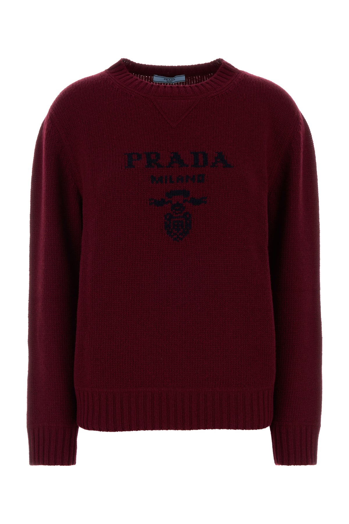 Prada Maglione in misto lana bordeaux