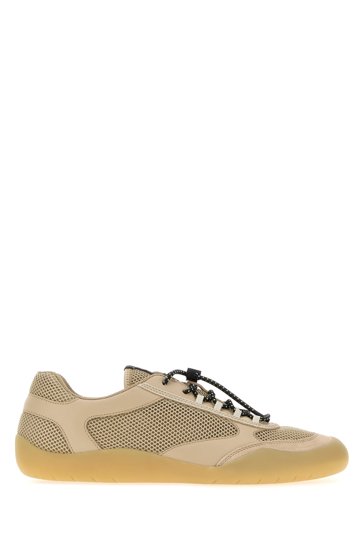 Prada Sneakers Speedrock beige in pelle e rete