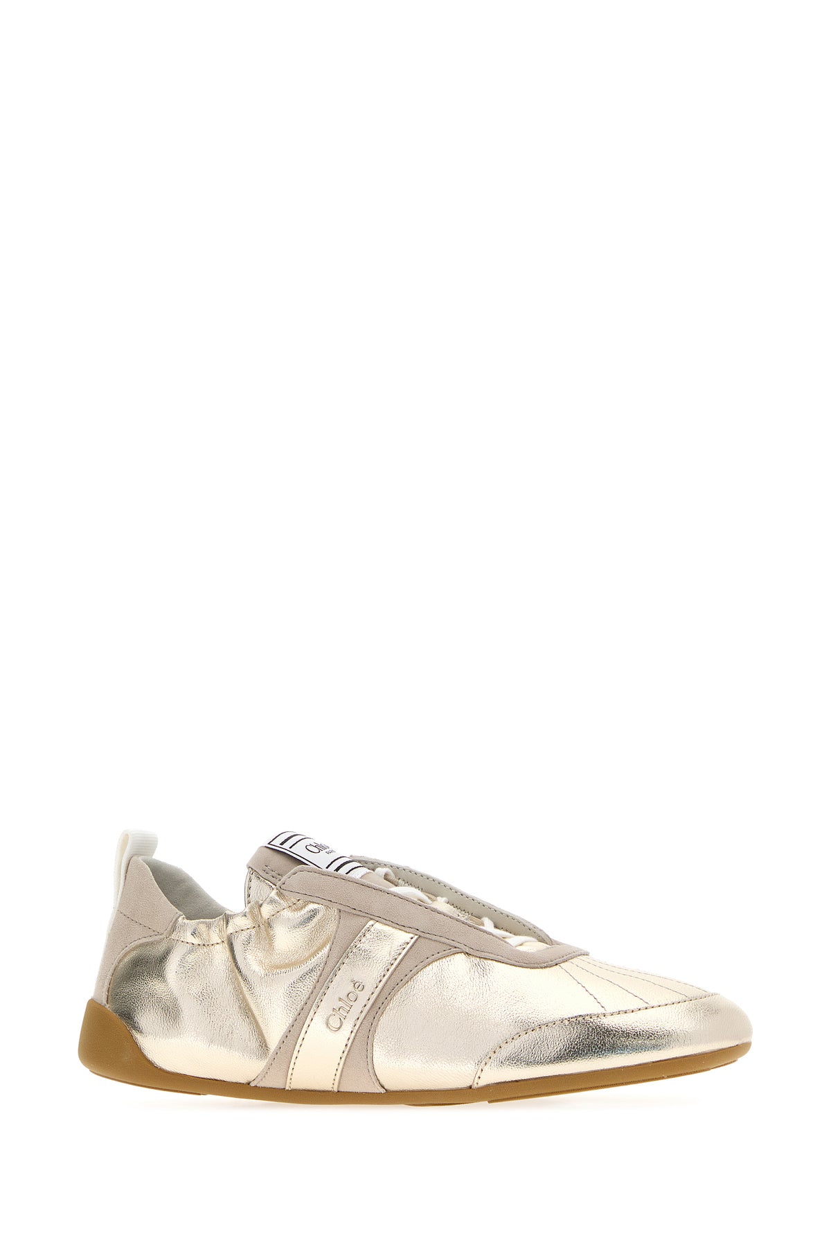 Chloé Sneakers Chloé Kick in pelle oro, view 2