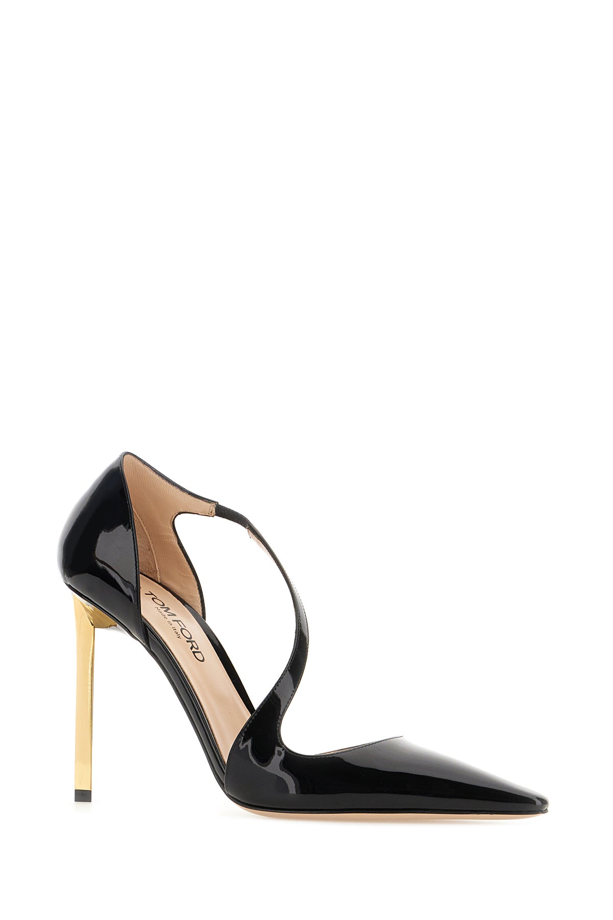Tom Ford Scarpe con tacco in pelle nera, view 2