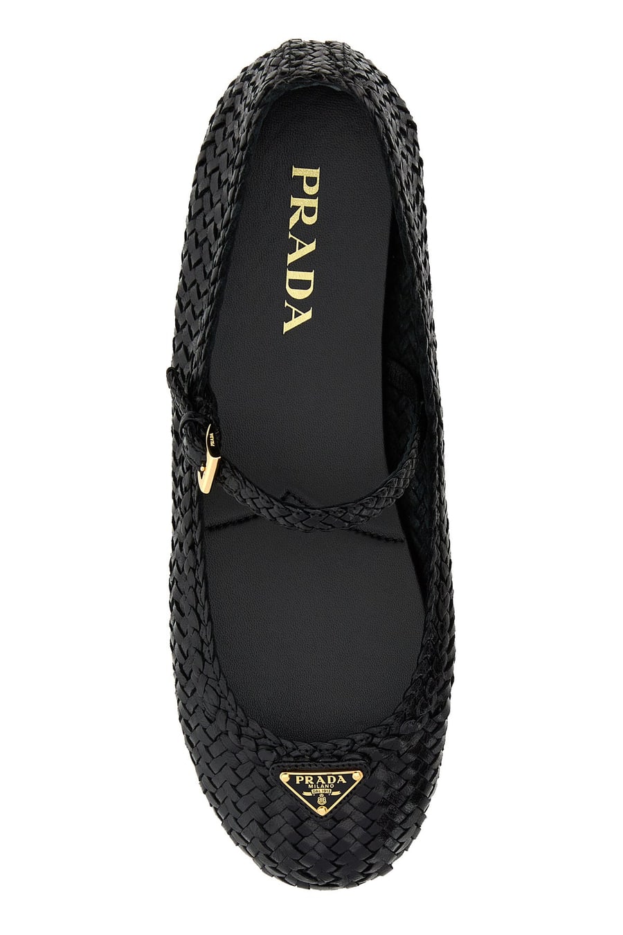 Prada Ballerine in pelle nera, view 4