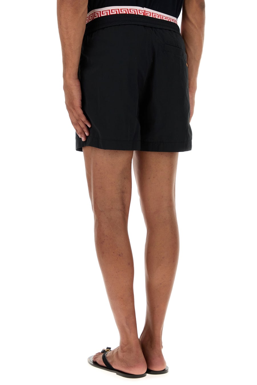 Versace Bermuda in nylon nero, view 4