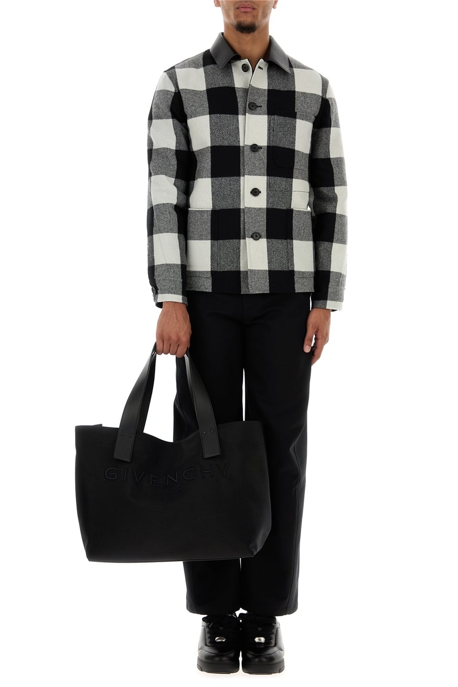 Givenchy Camicia in lana ricamata, view 6