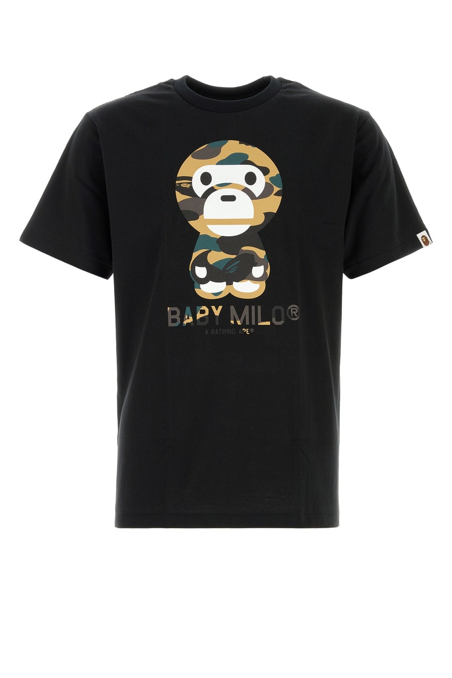 BAPE T-shirt 1st Camo Baby Milo in cotone nero