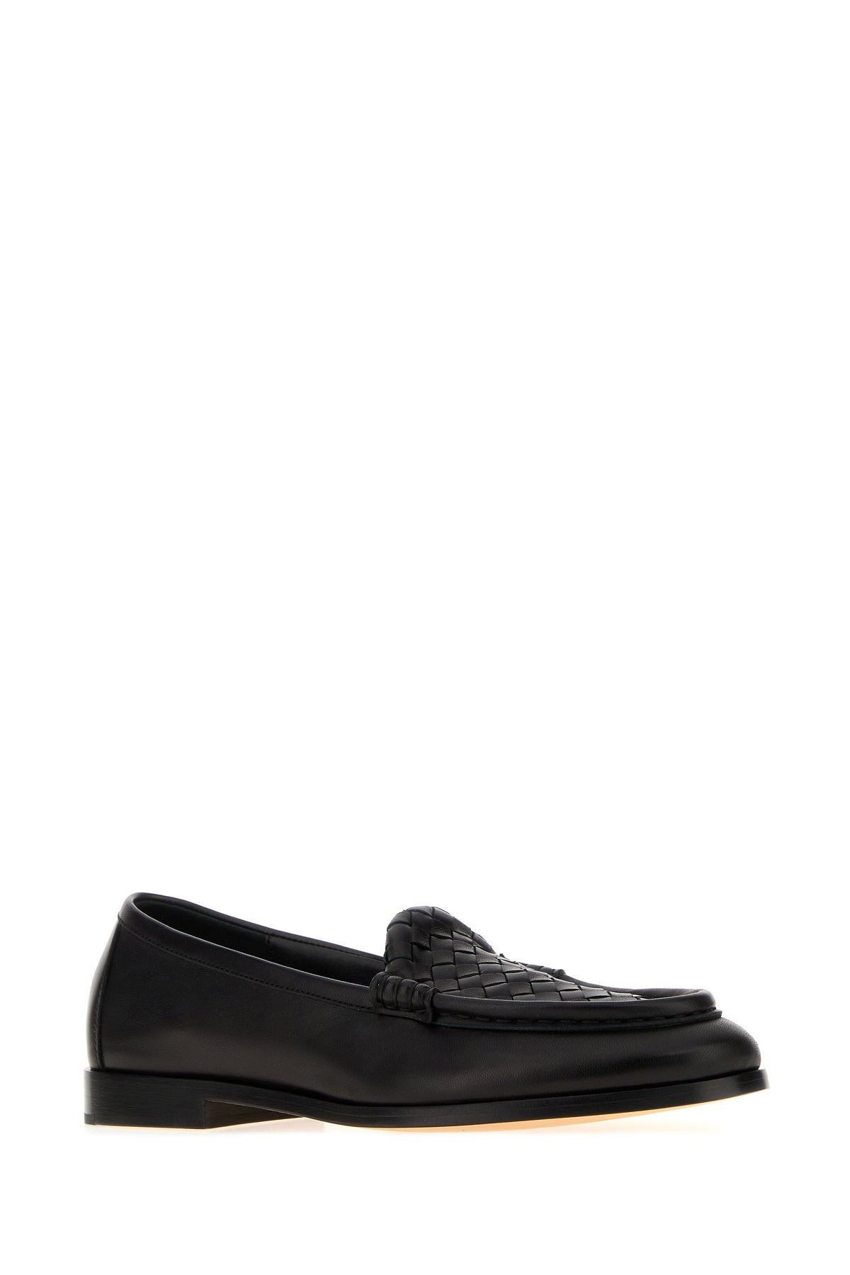 Bottega Veneta Mocassini Silenzio in pelle nera, view 2