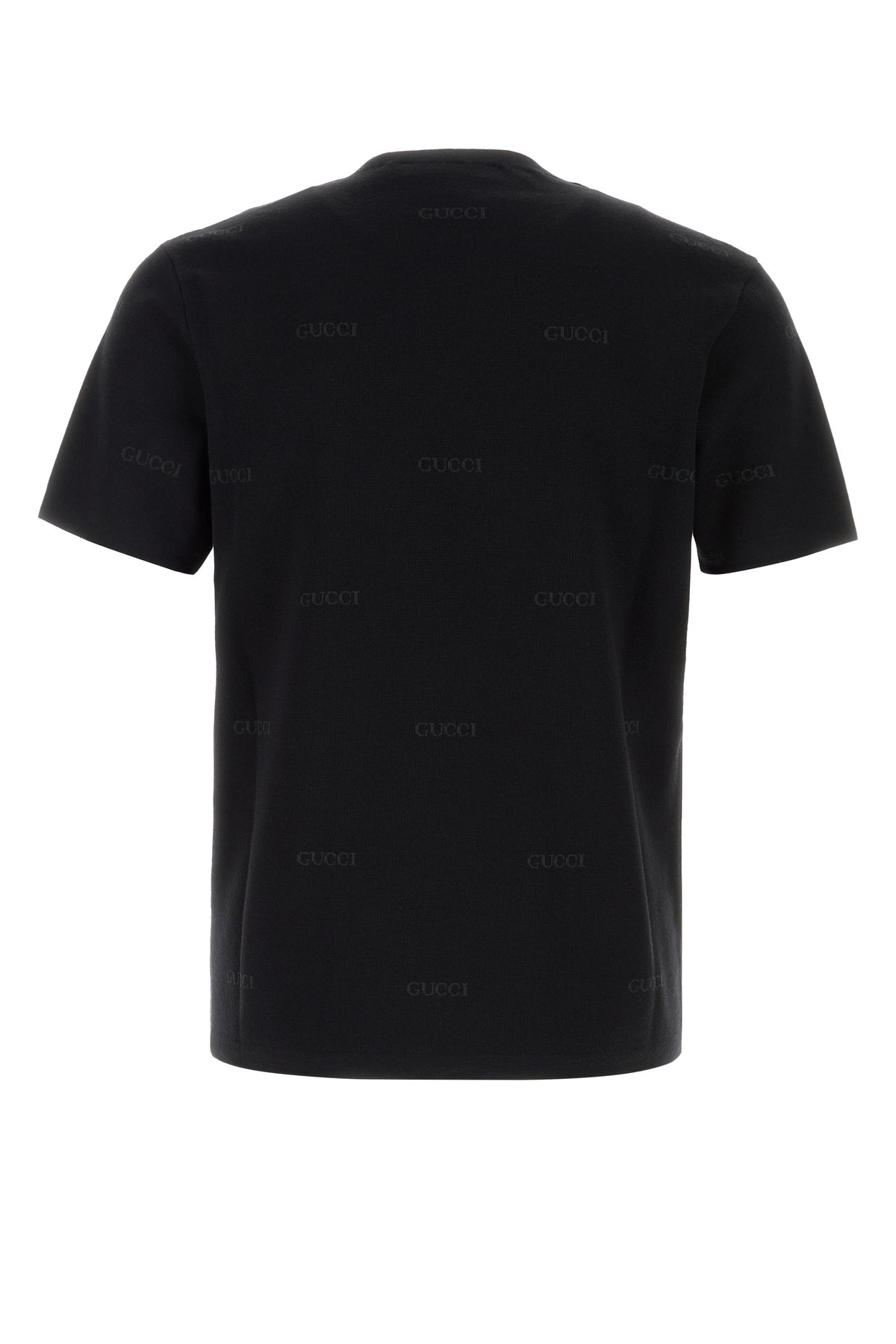 Gucci T-shirt in misto lana ricamata, view 2