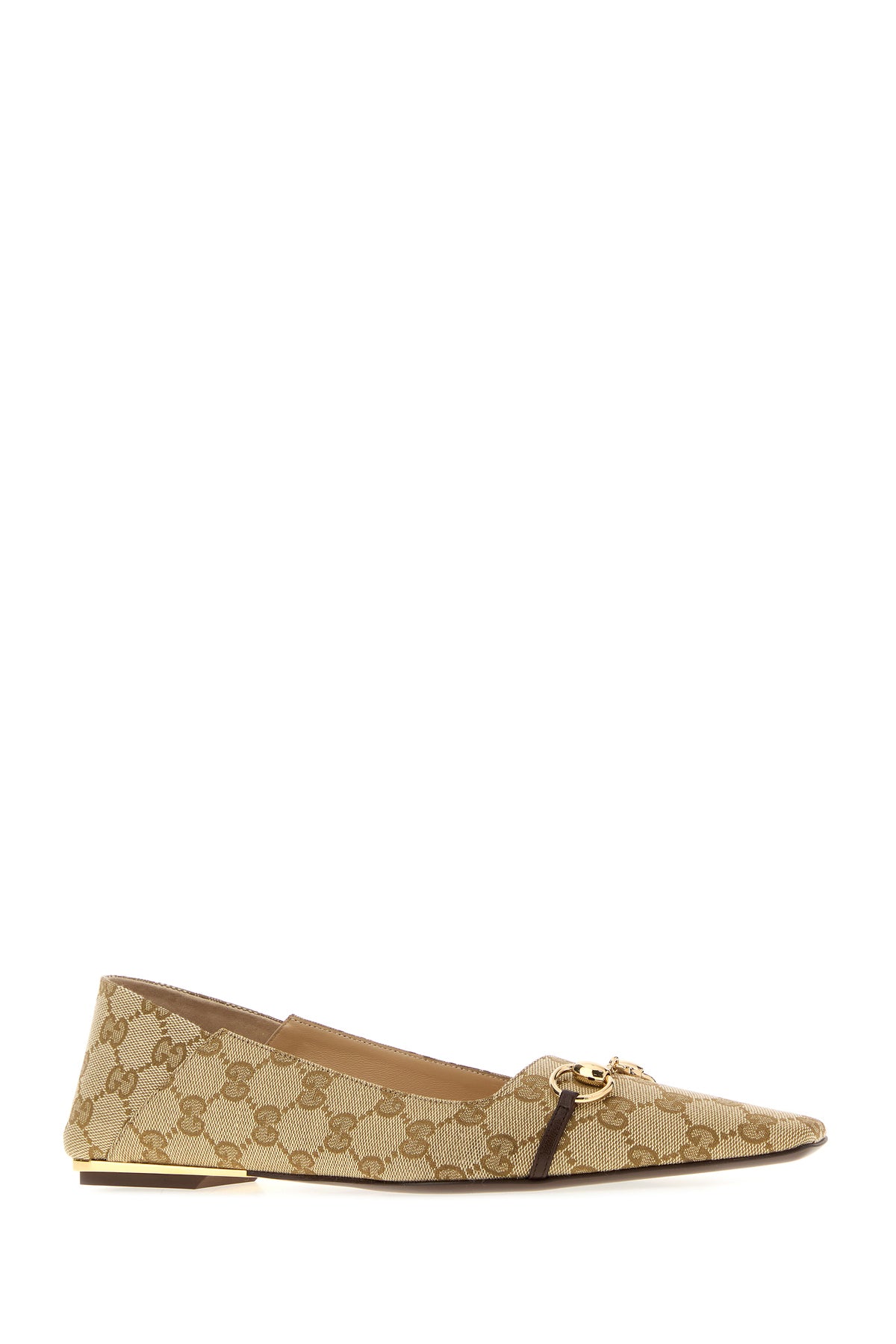 Gucci Ballerine Vittoria in tessuto GG, view 2