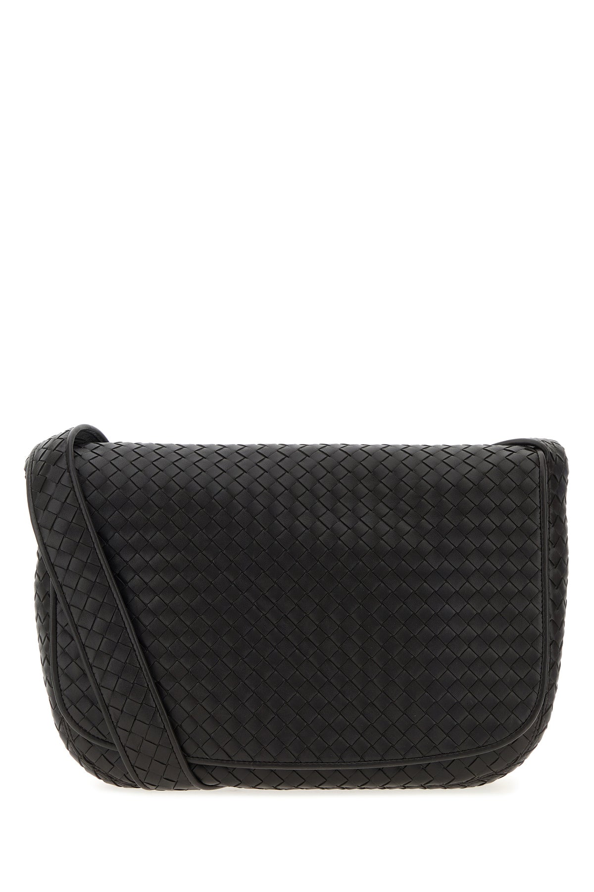 Bottega Veneta Borsa a tracolla in pelle testa di moro