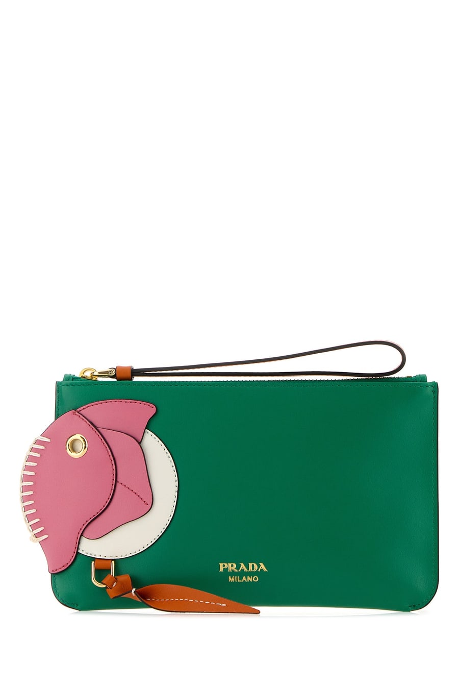 Prada Busta in pelle verde