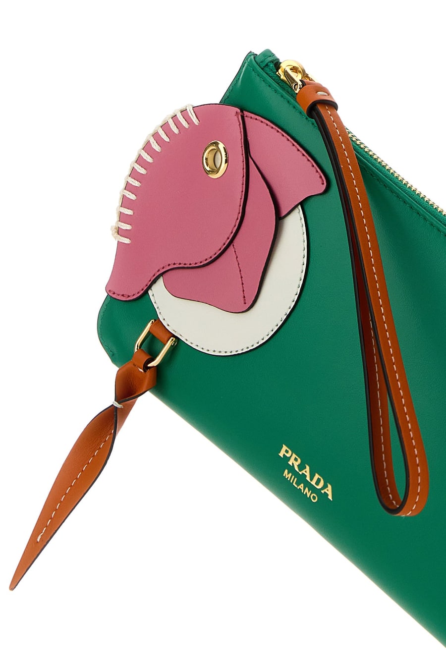 Prada Busta in pelle verde, view 4