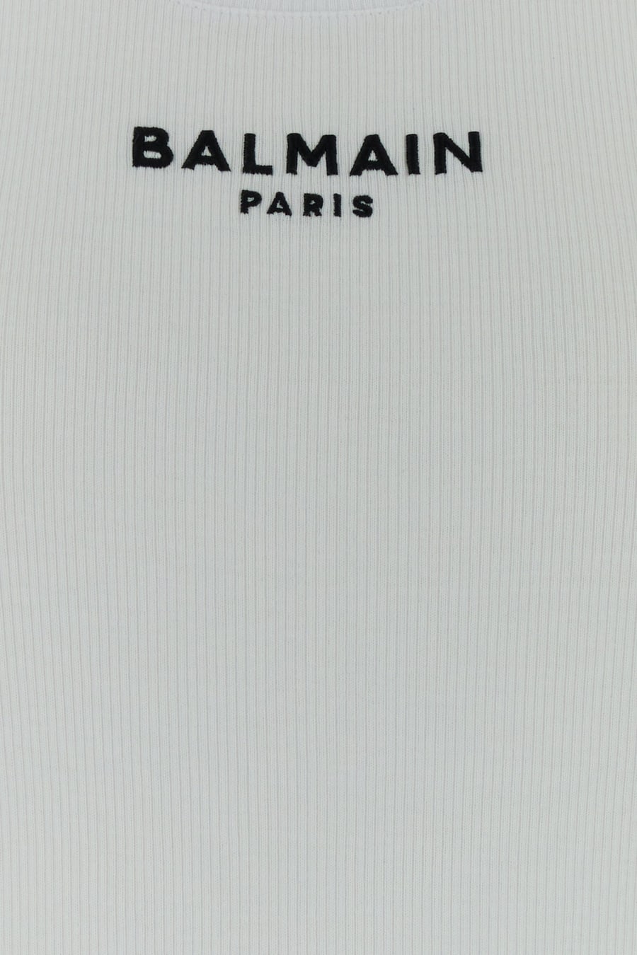 Balmain Canotta in cotone bianco, view 3