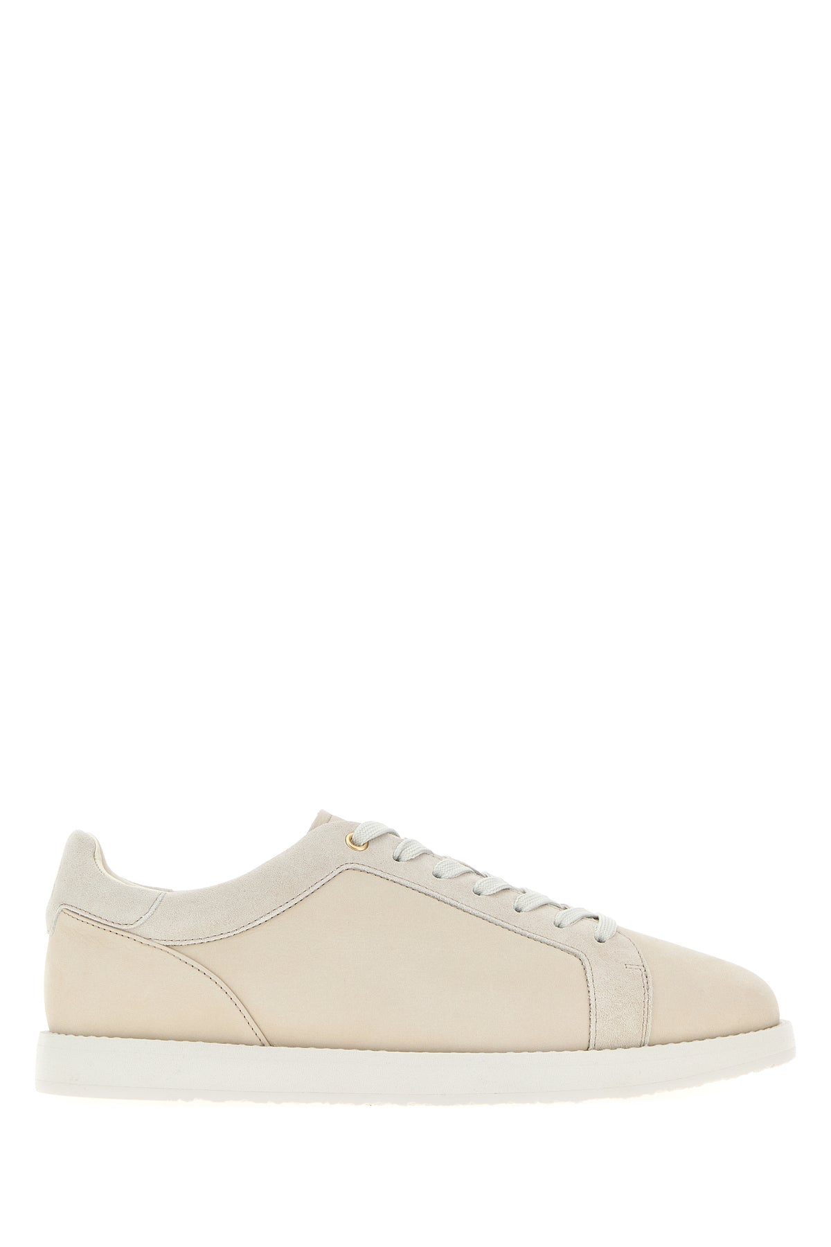 Brunello Cucinelli Sneakers in pelle scamosciata avorio