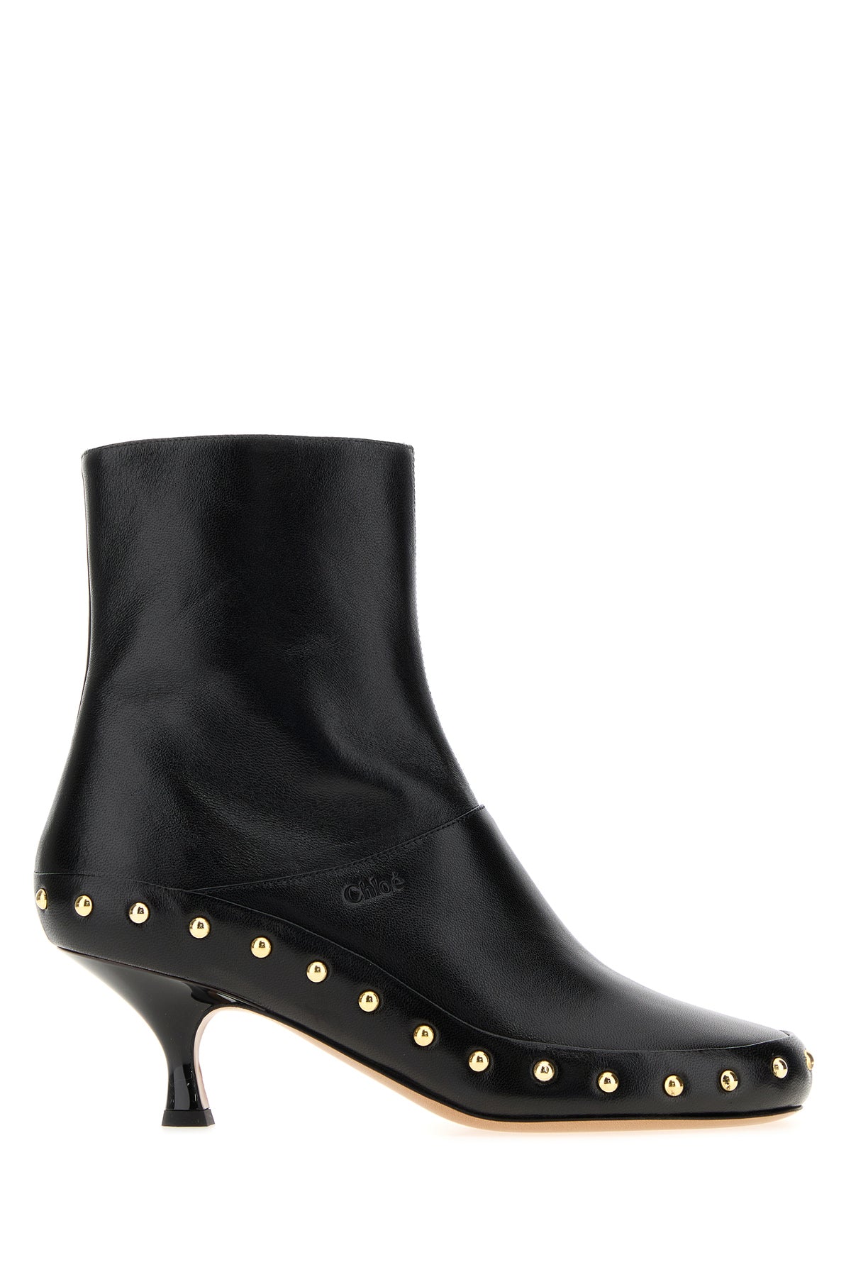 Chloé Stivaletti Junie in pelle nera