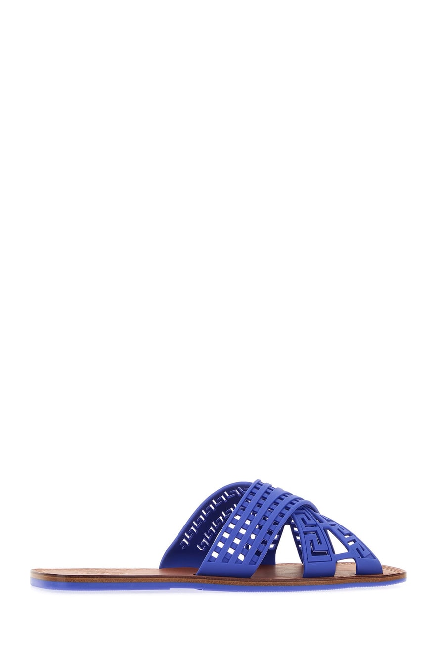 Versace Slippers in gomma blu, view 3