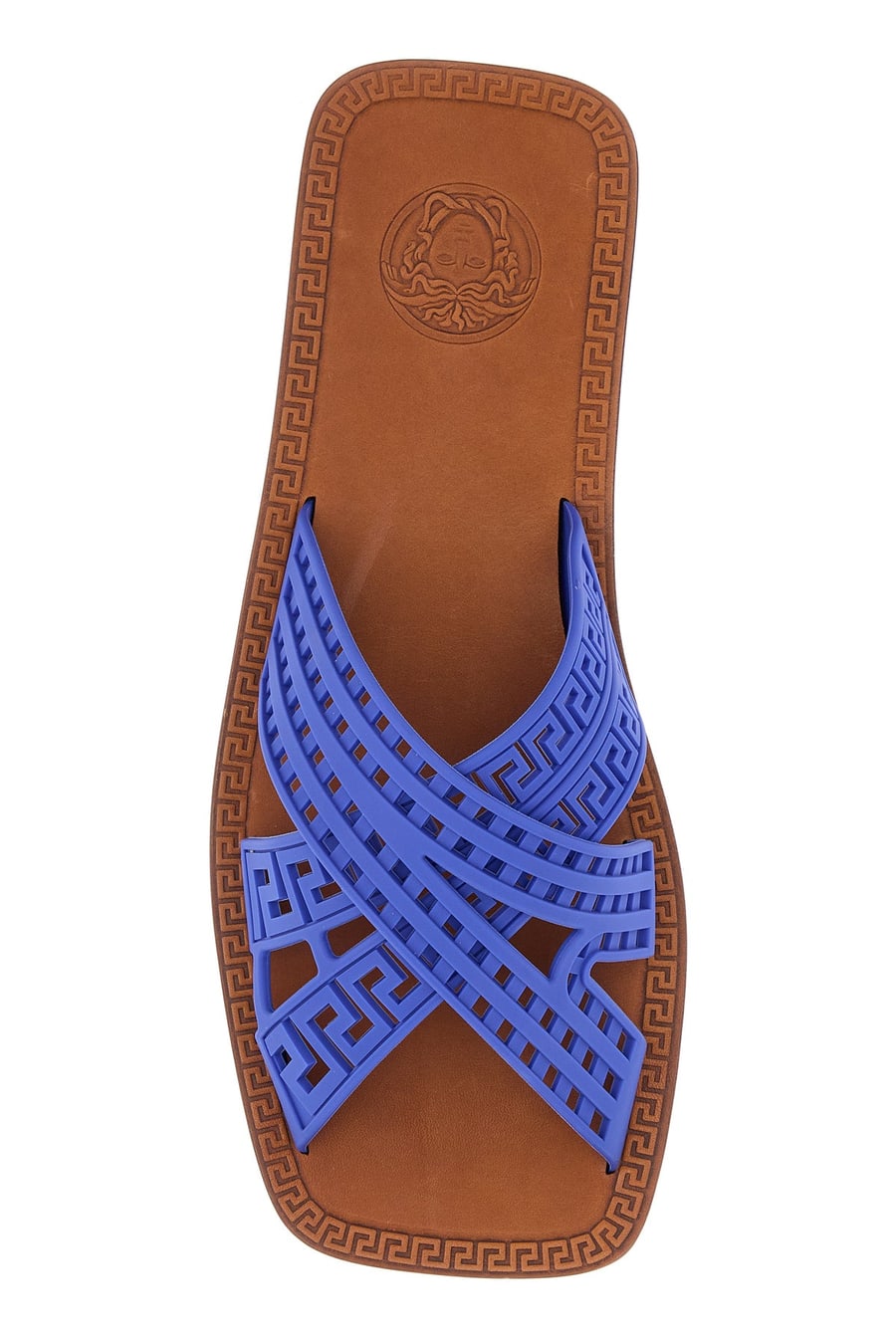 Versace Slippers in gomma blu, view 4